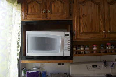 A custom made kitchen cabinet