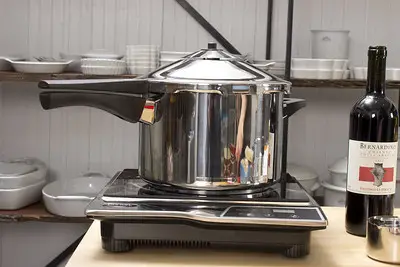 a pan on induction burner